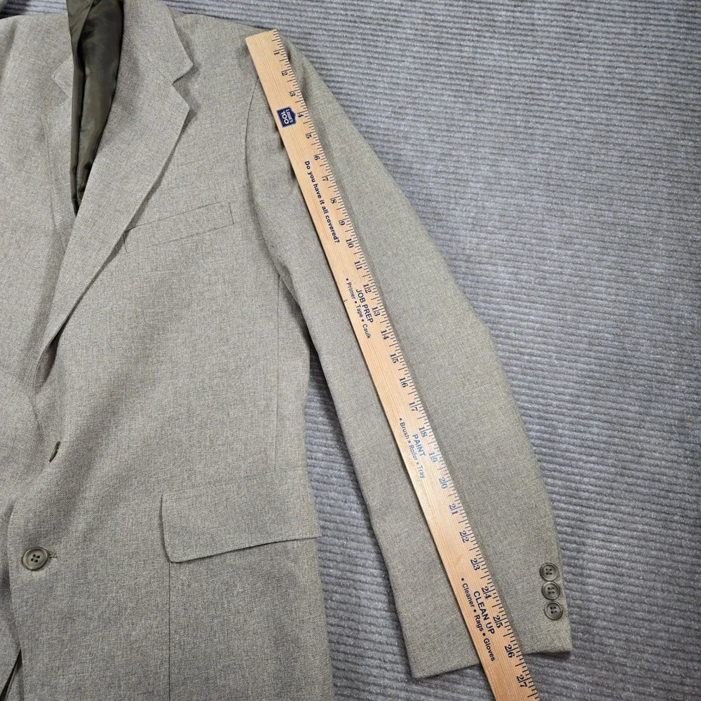 Levi's Mens 42L Tan‎ Vintage Action Suit Two Button Textured Blazer Sport Coat